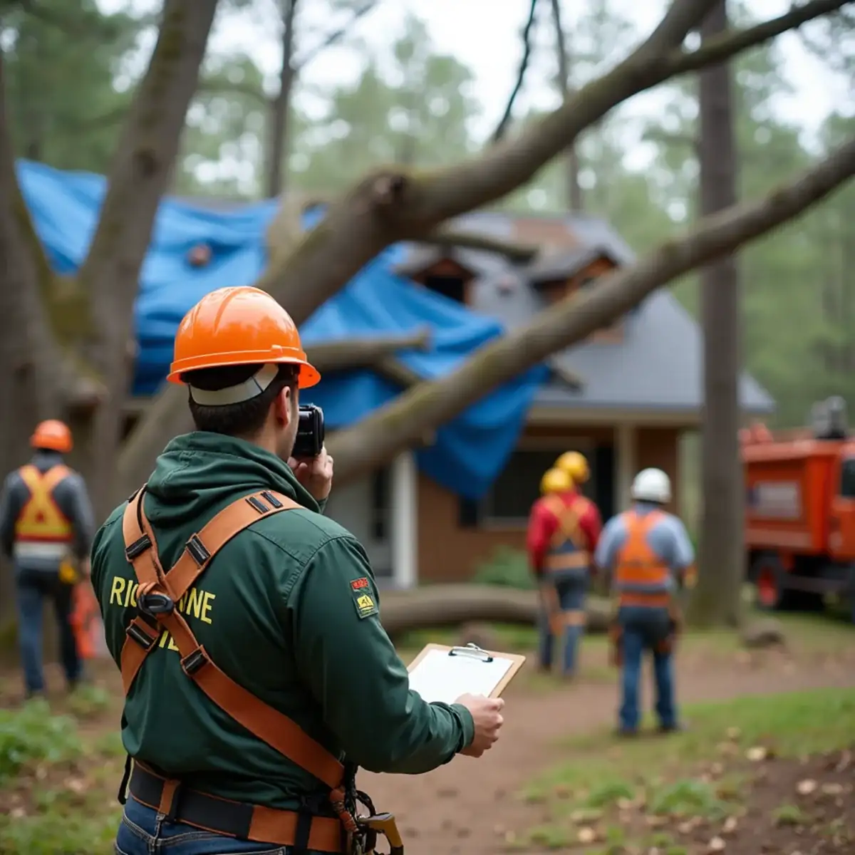 Documenting storm tree damage for an insurance claim in Westminster SC