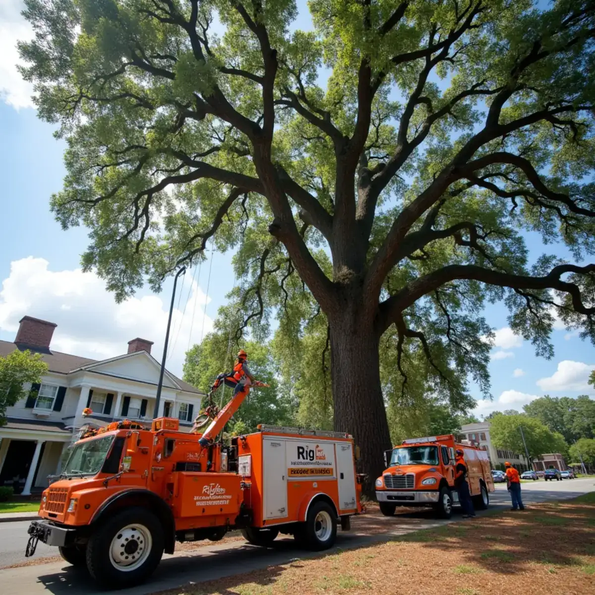 Rig Line Tree Service crew performing tree work in Abbeville, SC