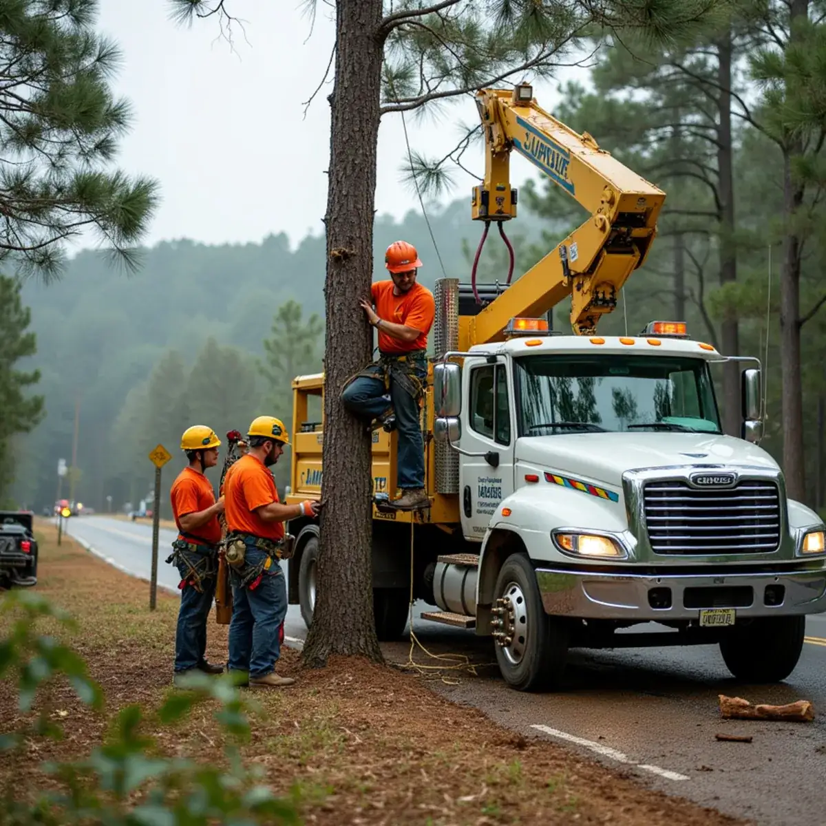 Rig Line Tree Service crew performing tree work in Duncan, SC