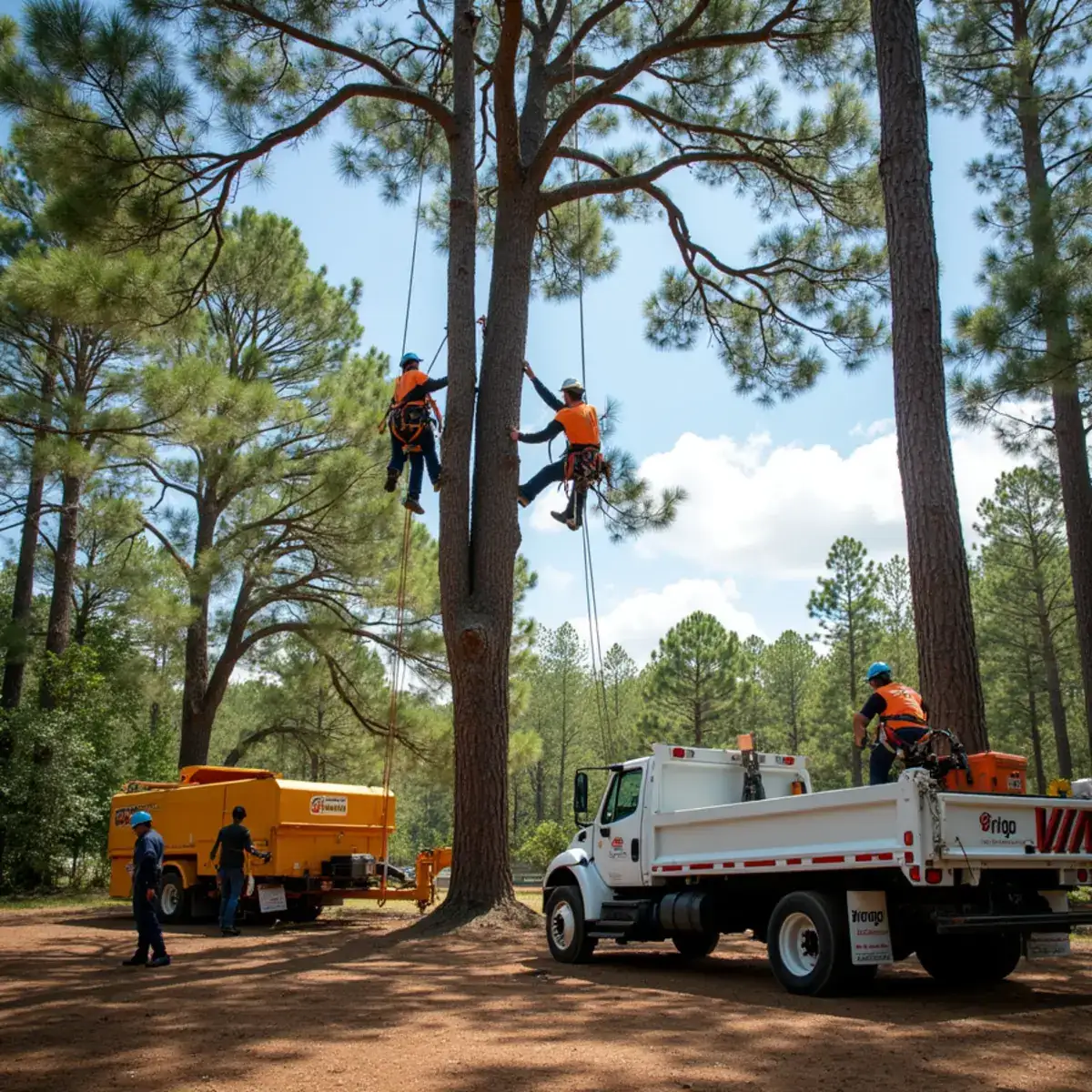 Rig Line Tree Service crew performing tree work in Hilton Head Island, SC