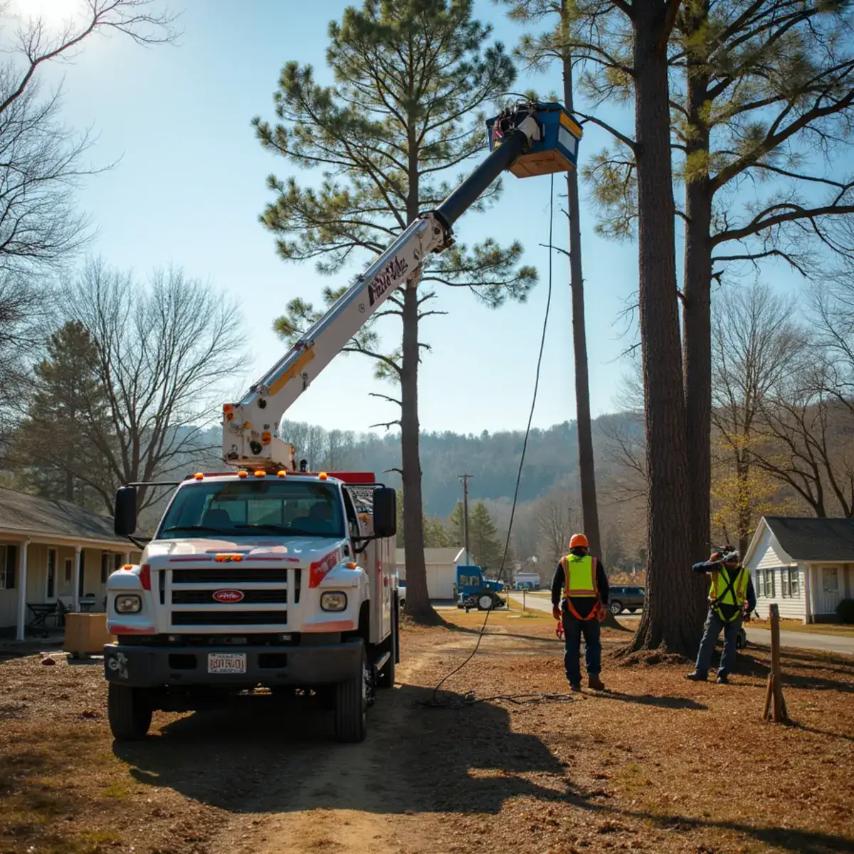 Rig Line Tree Service crew performing tree work in Honea Path, SC