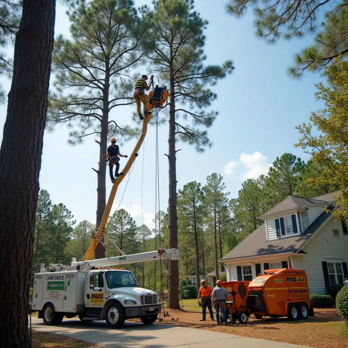 Rig Line Tree Service crew performing tree work in Irmo, SC