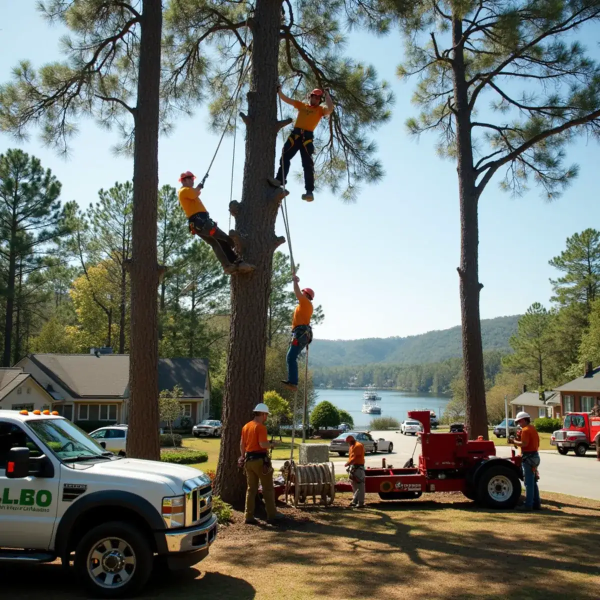 Rig Line Tree Service crew performing tree work in Lexington, SC