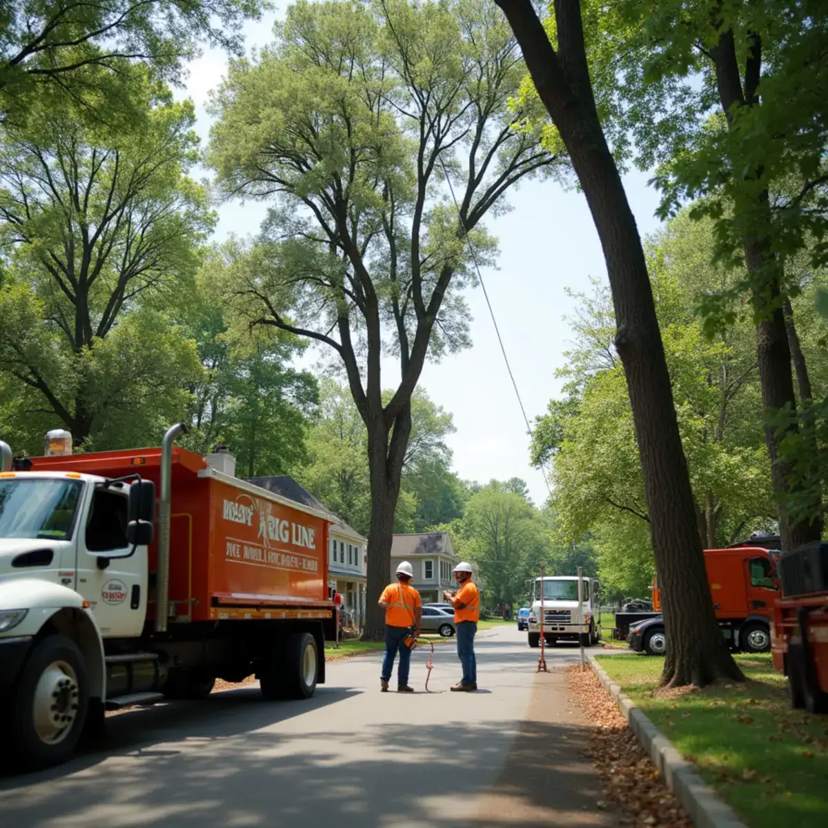 Rig Line Tree Service crew performing tree work in Pelzer, SC