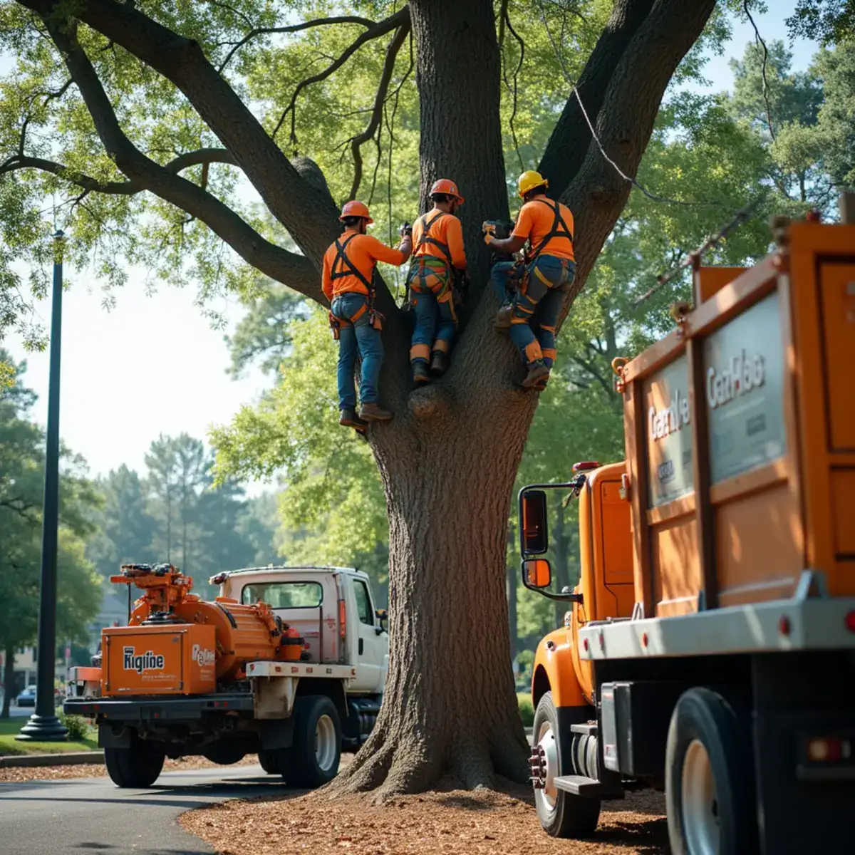 Rig Line Tree Service crew performing tree work in Rock Hill, SC