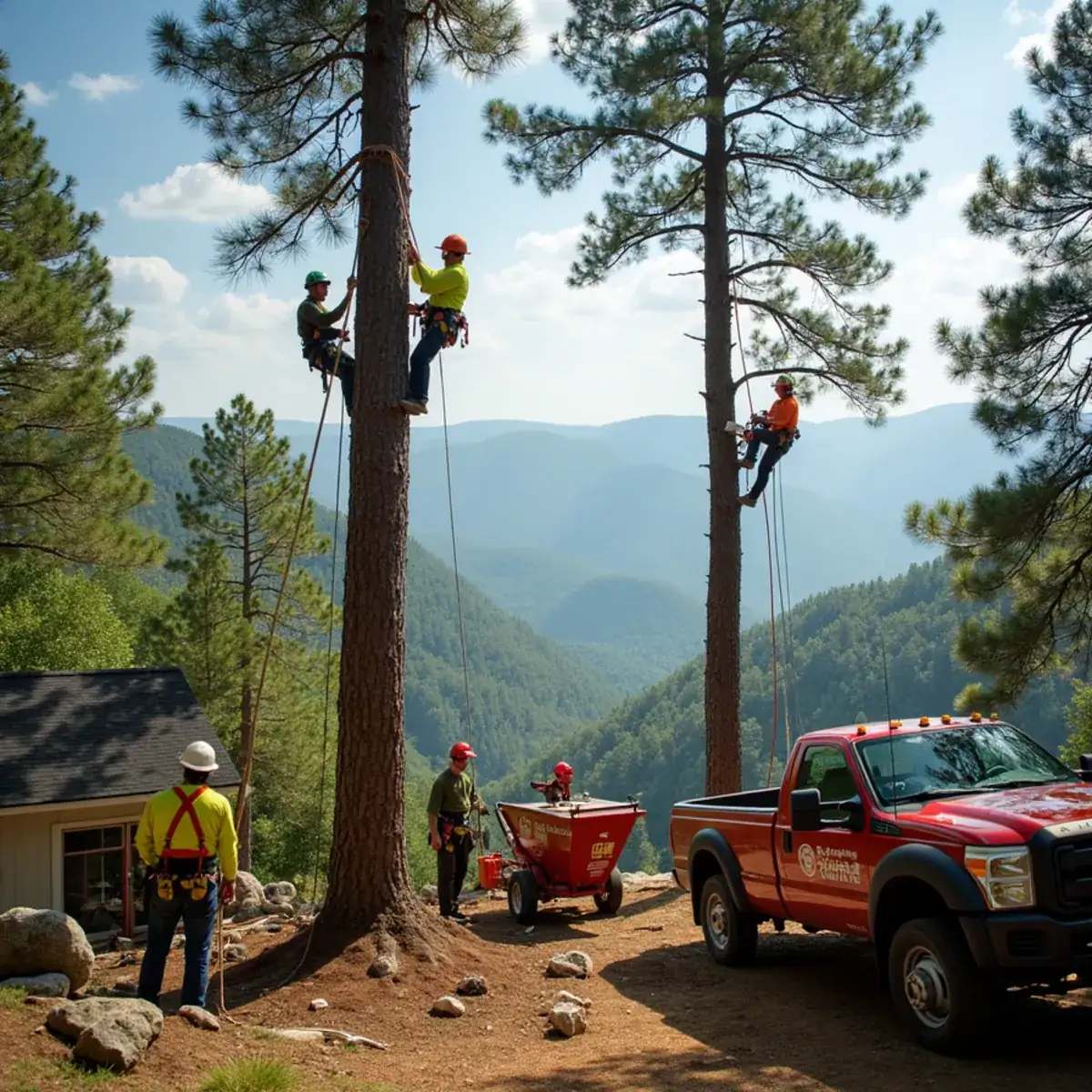 Rig Line Tree Service crew performing tree work in Salem, SC