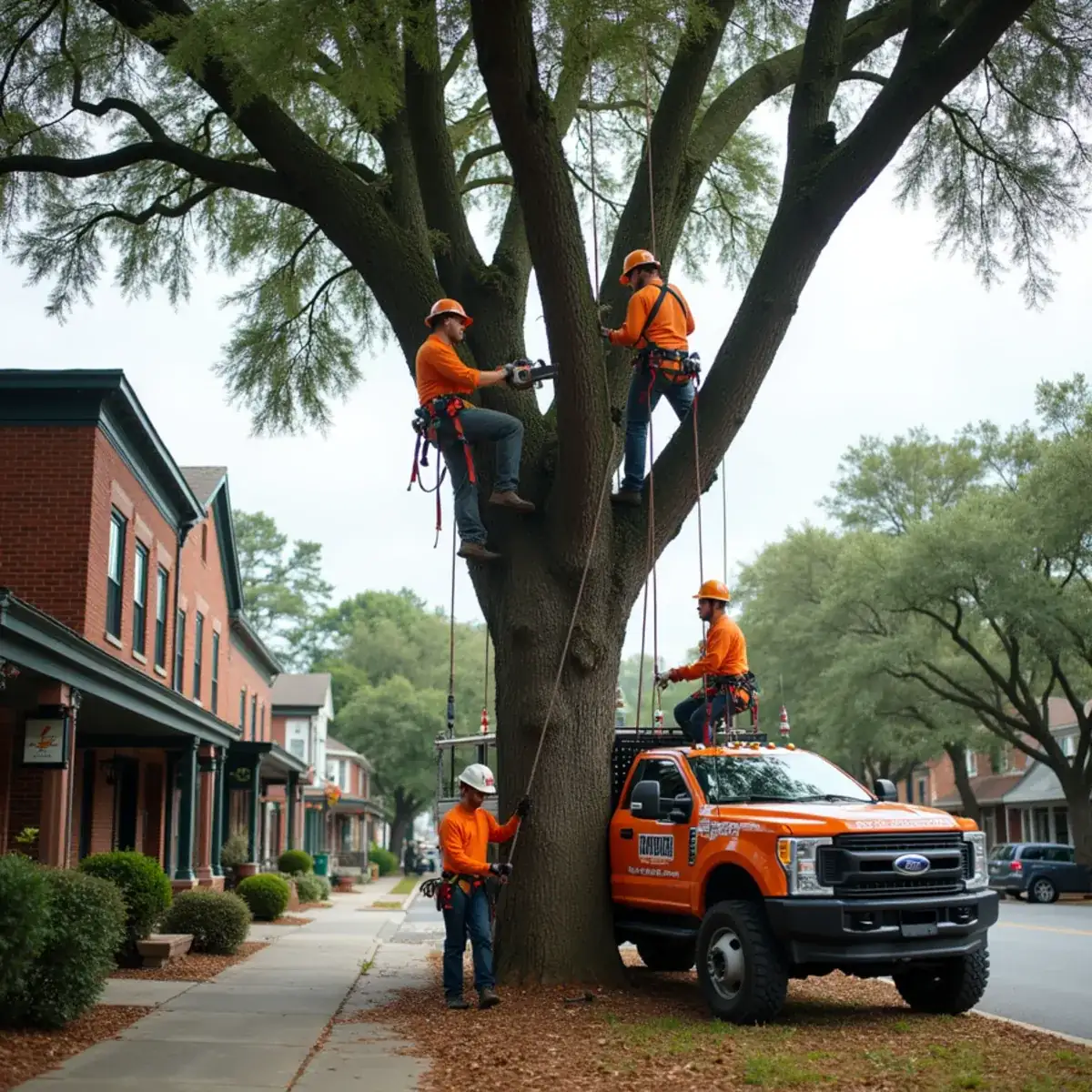 Rig Line Tree Service crew performing tree work in Westminster, SC