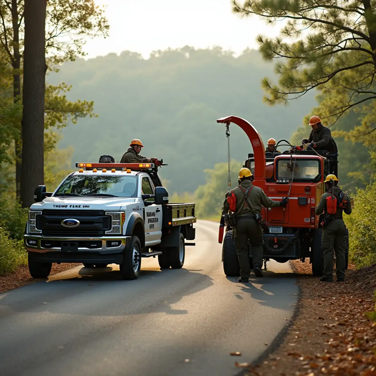 Rig Line Tree Service truck serving the Upstate South Carolina region